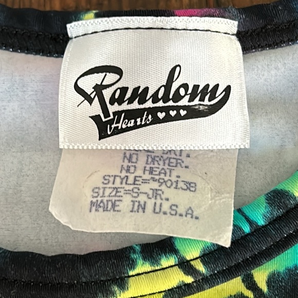 Random Hearts Tie Dye Tankini NWOT Jr. Small - Picture 4 of 6